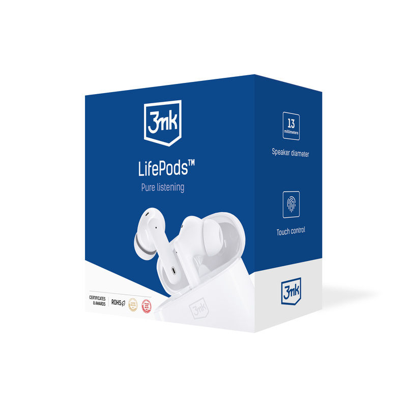 3mk suchawki bluetooth LifePods biae / 9