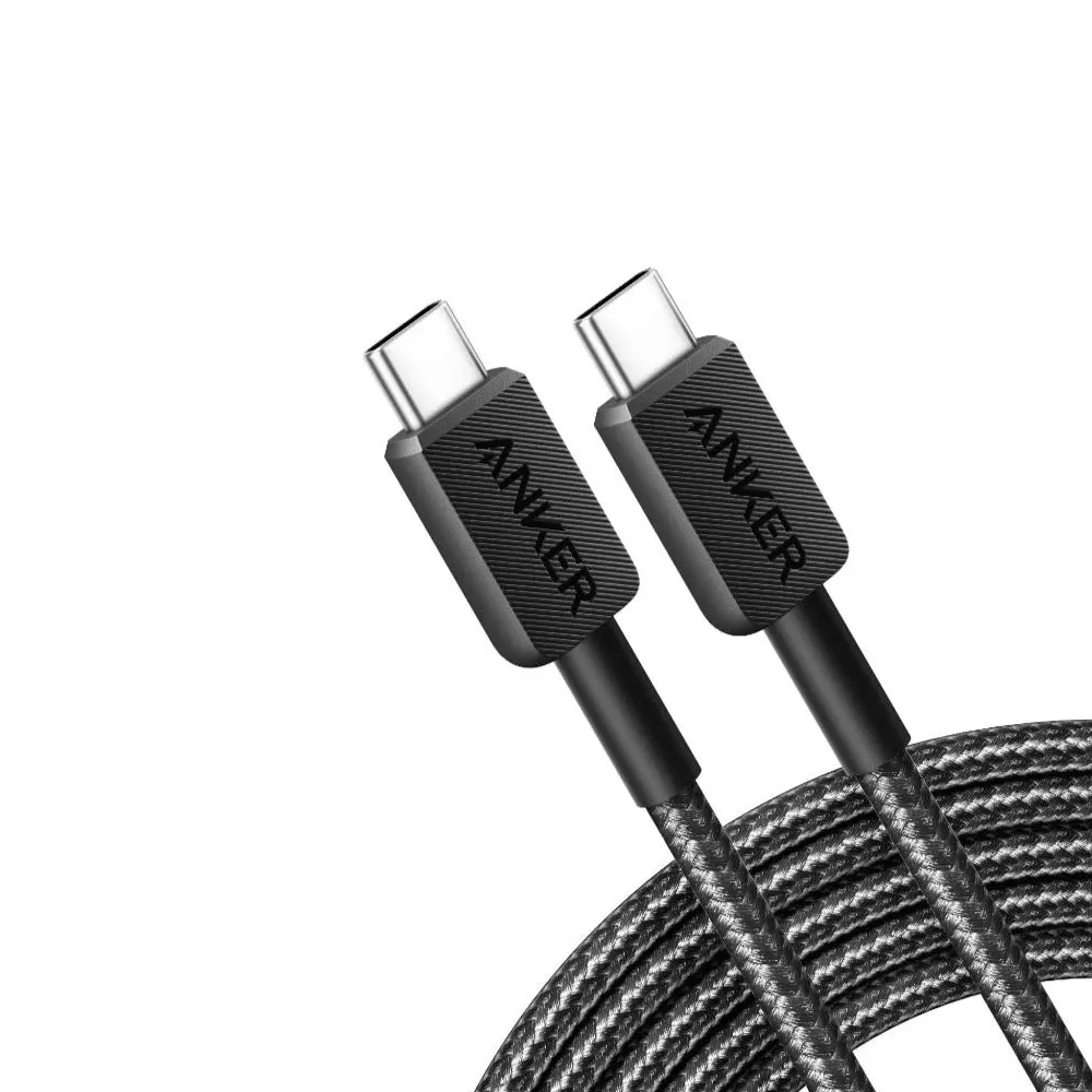 Anker kabel 322 USB-C do USB-C 0.9m czarny