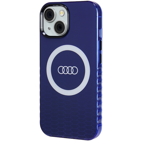 Audi nakadka niebieska IML Big Logo MagSafe Case Apple iPhone 15 / 2