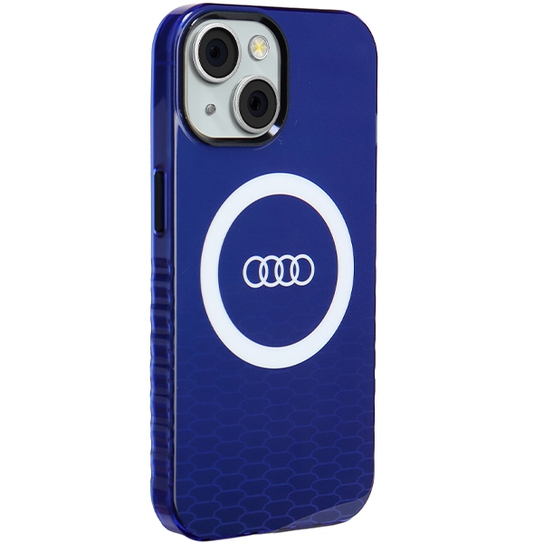 Audi nakadka niebieska IML Big Logo MagSafe Case Apple iPhone 15 / 6