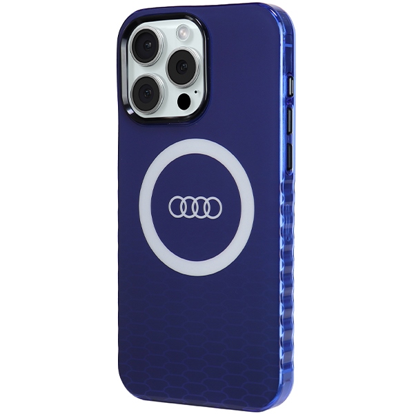 Audi nakadka niebieska IML Big Logo MagSafe Case Apple iPhone 15 Pro Max / 2