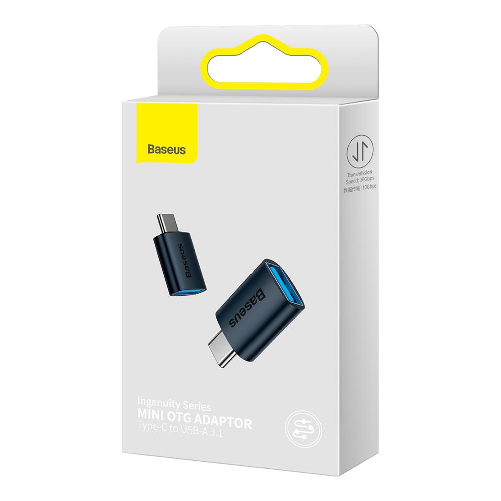 Baseus adapter Ingenuity USB-C do USB-A 3.1 niebieski OTG / 6