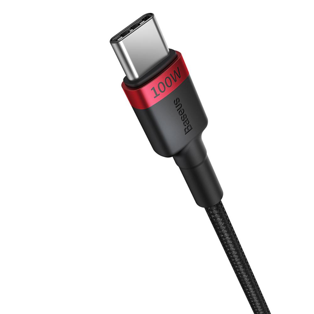 Baseus kabel Cafule Charging Cable USB-C to USB-C 100W 1m 2pcs Red czarny+Grey czarny / 3