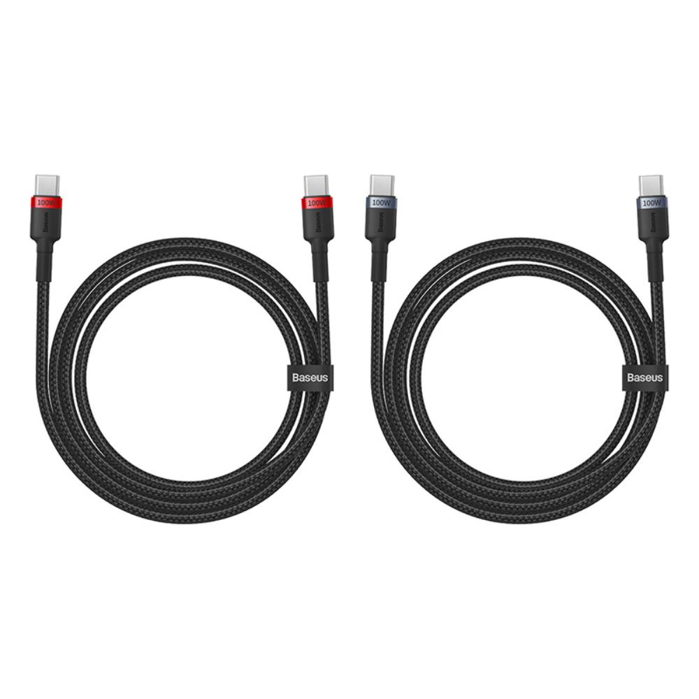 Baseus kabel Cafule Charging Cable USB-C to USB-C 100W 1m 2pcs Red czarny+Grey czarny / 5