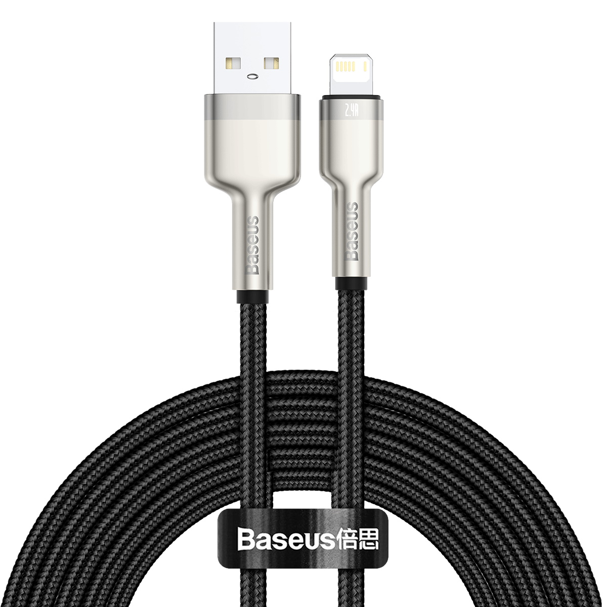 Baseus kabel Cafule Metal USB - Lightning  2,4A 2,0 m czarny