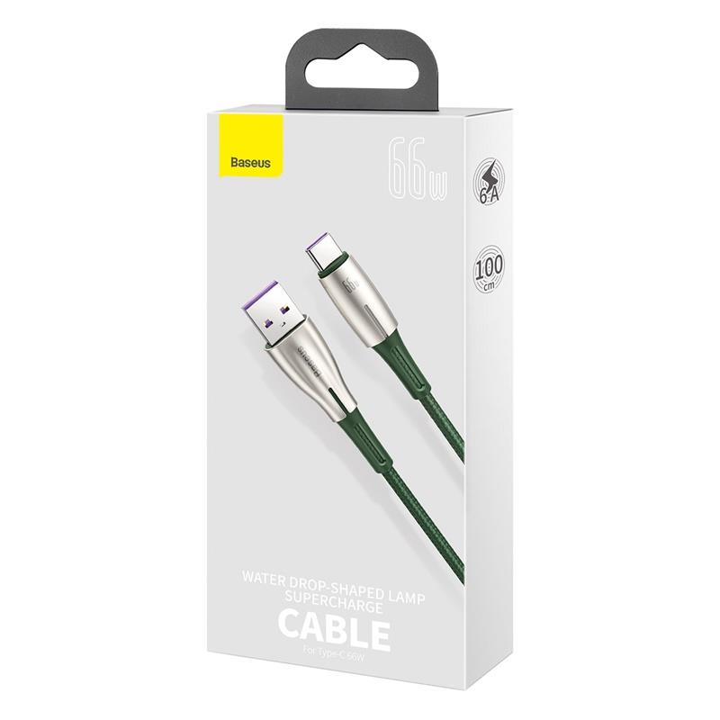 Baseus kabel Cafule Metal USB - USB-C 0,25m czarny 66W / 5