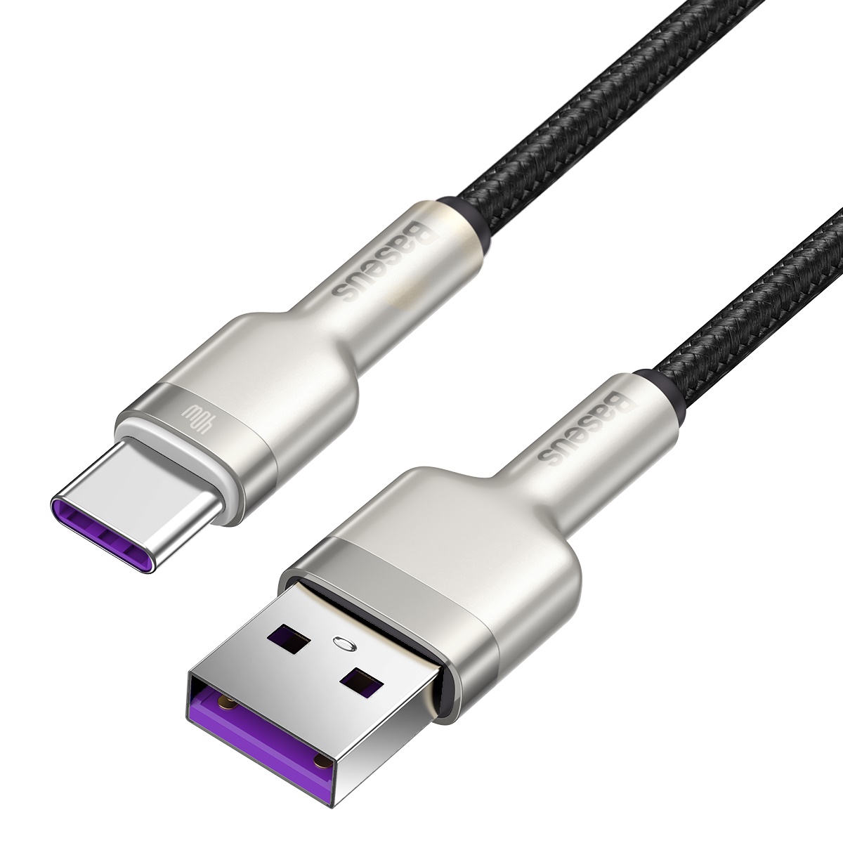 Baseus kabel Cafule Metal USB - USB-C 40W 1,0 m czarny / 4