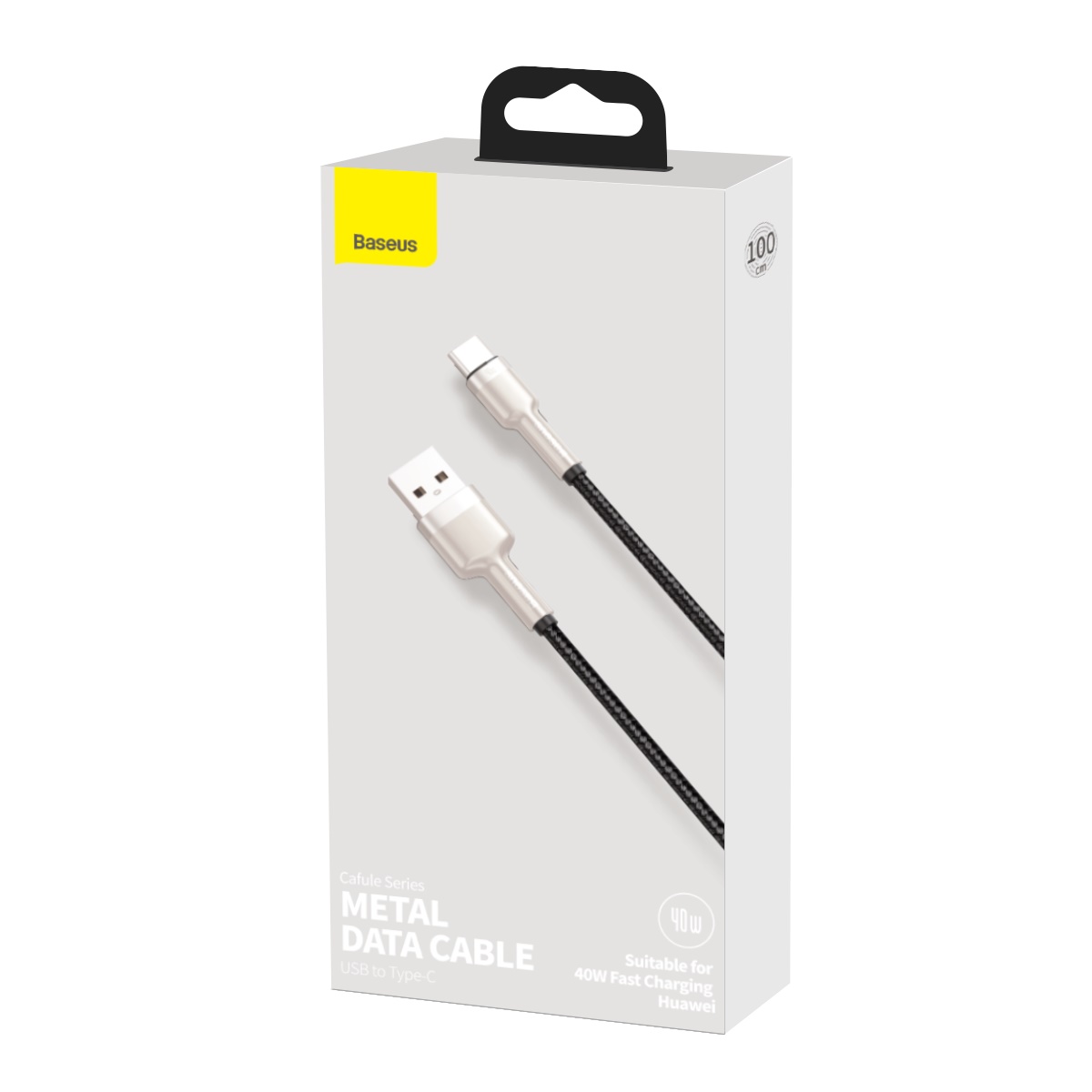 Baseus kabel Cafule Metal USB - USB-C 40W 1,0 m czarny / 6