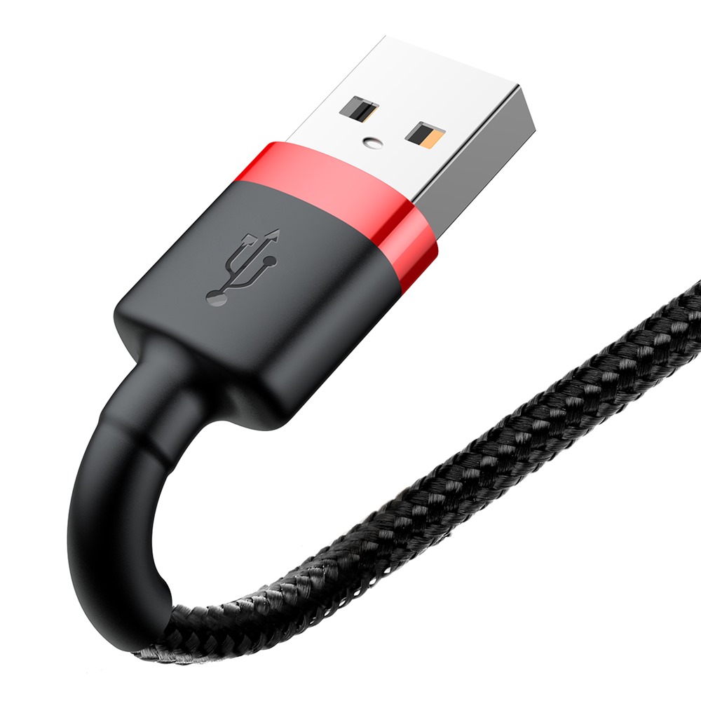 Baseus kabel Cafule USB - Lightning 1,0 m 2,4A czerwono-czarny / 4