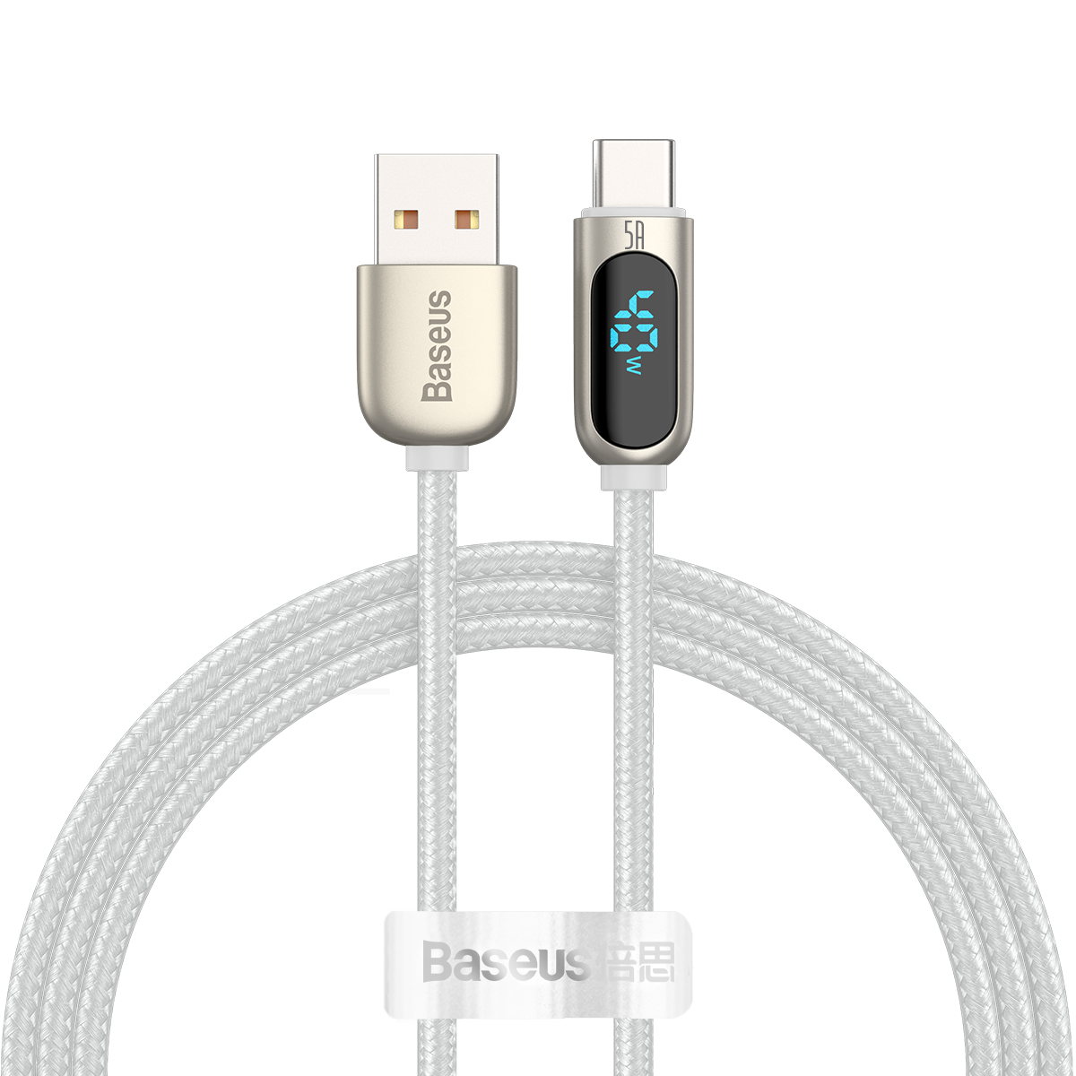 Baseus kabel Display USB - USB-C 5A 1,0 m biay