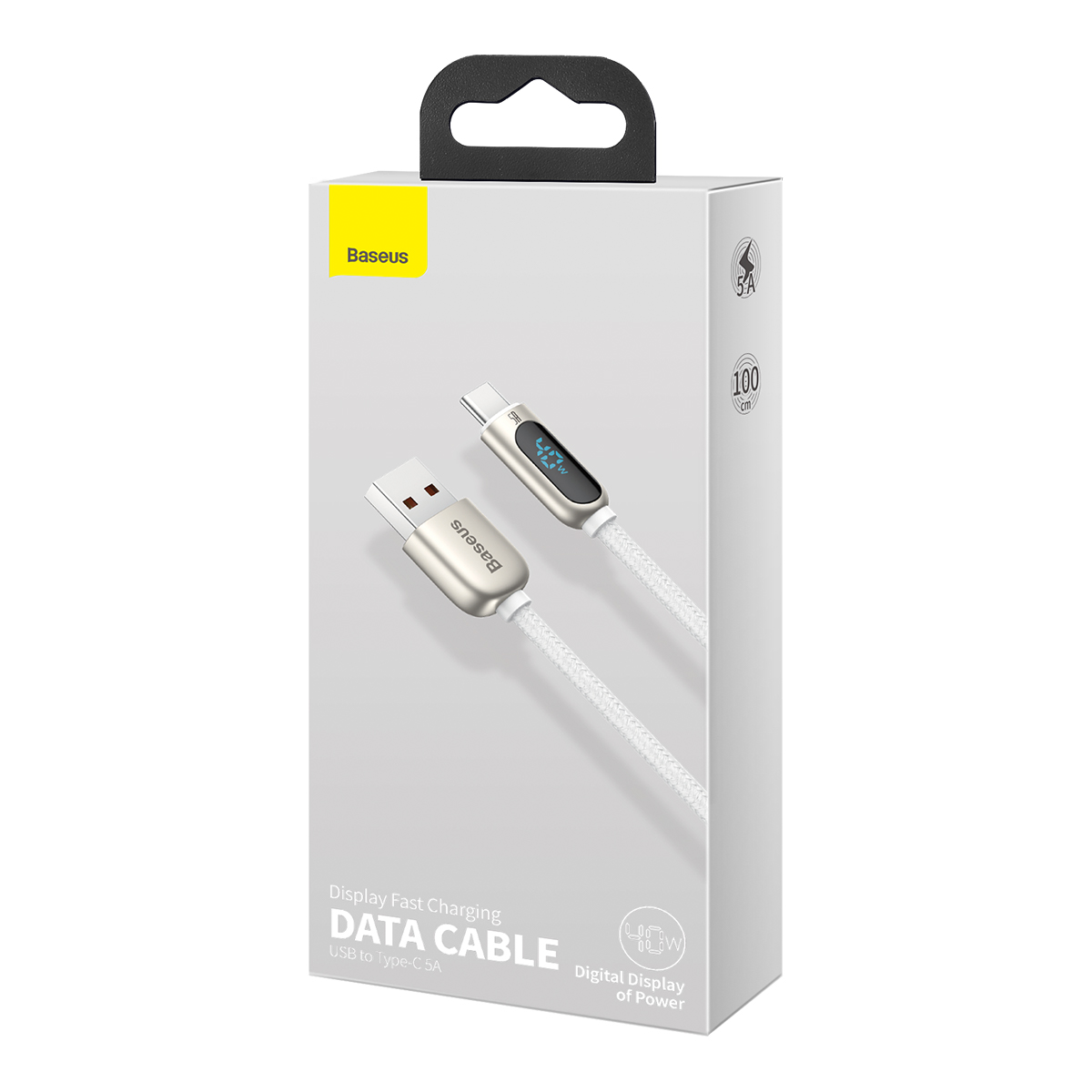 Baseus kabel Display USB - USB-C 5A 1,0 m biay / 2