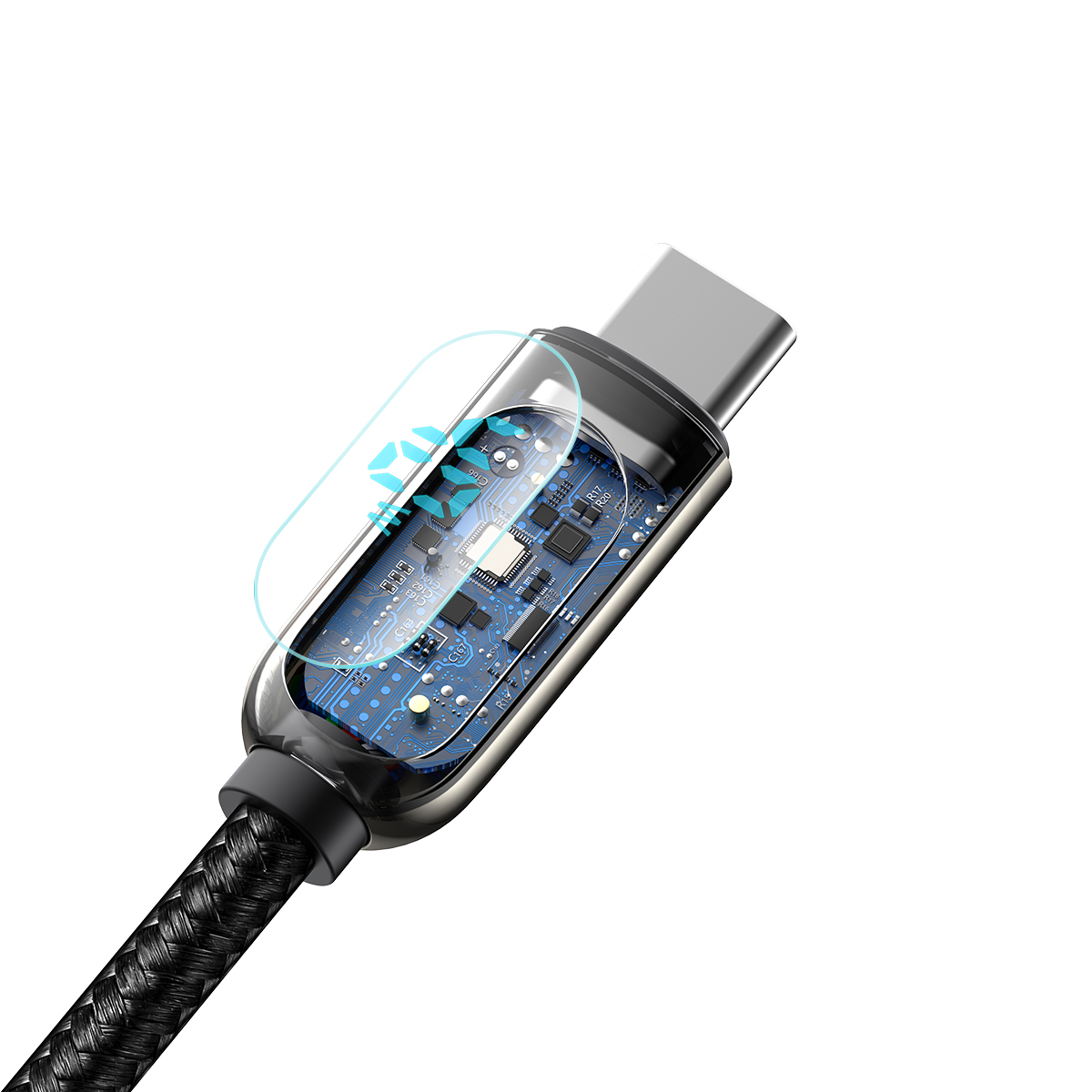 Baseus kabel Display USB - USB-C 5A 2,0 m czarny / 3