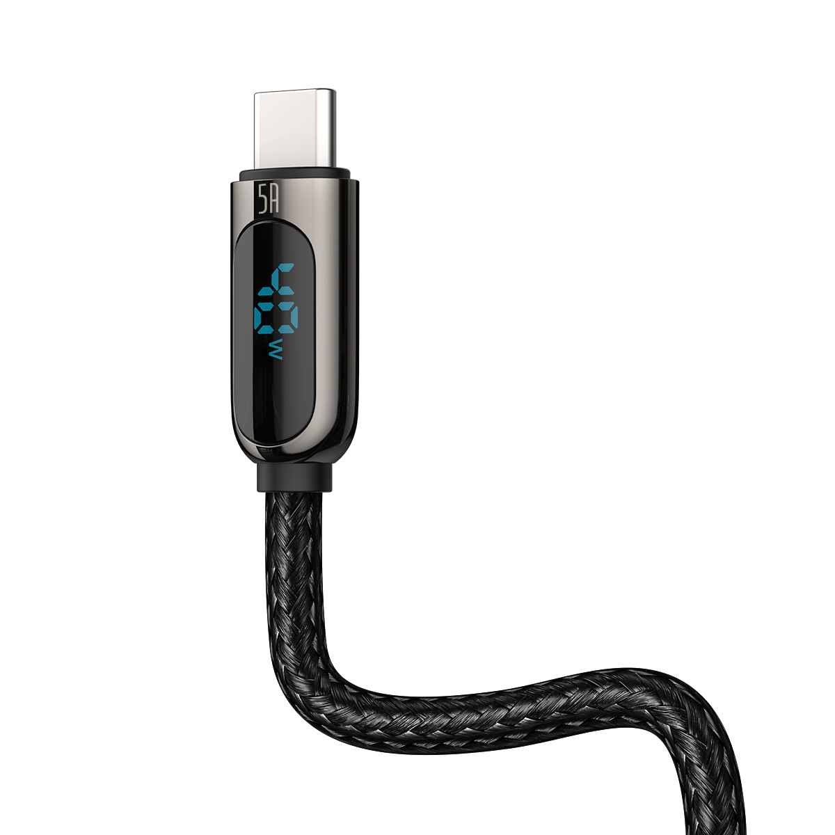 Baseus kabel Display USB - USB-C 5A 2,0 m czarny / 4