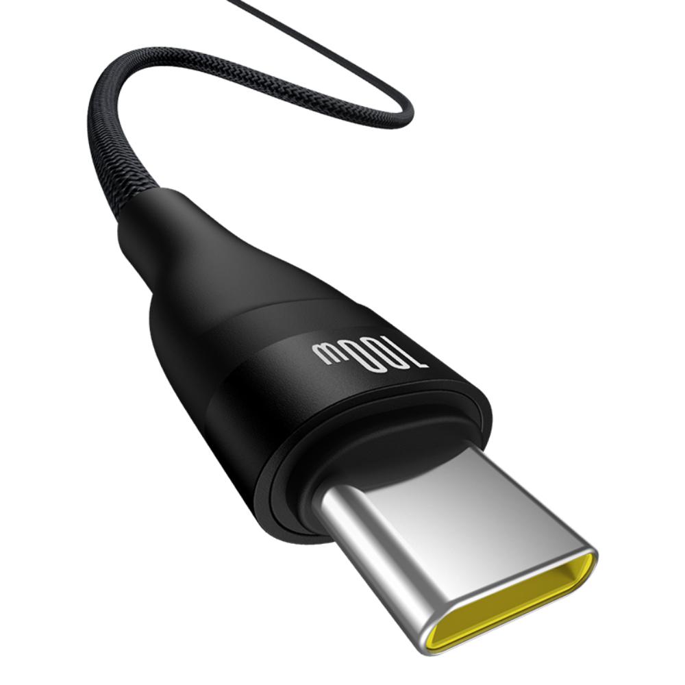 Baseus kabel Flash 2 Charging Cable USB to USB-C 100W 2m Cluster czarny / 2