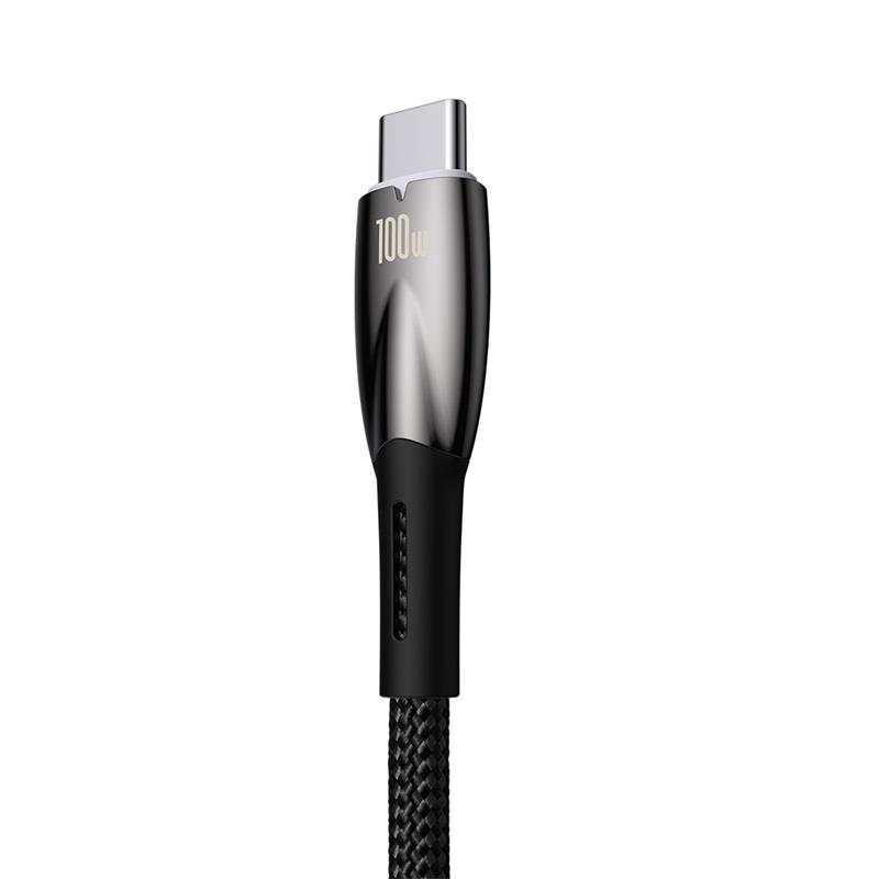 Baseus kabel Glimmer USB - USB-C 1,0m czarny 100W / 4