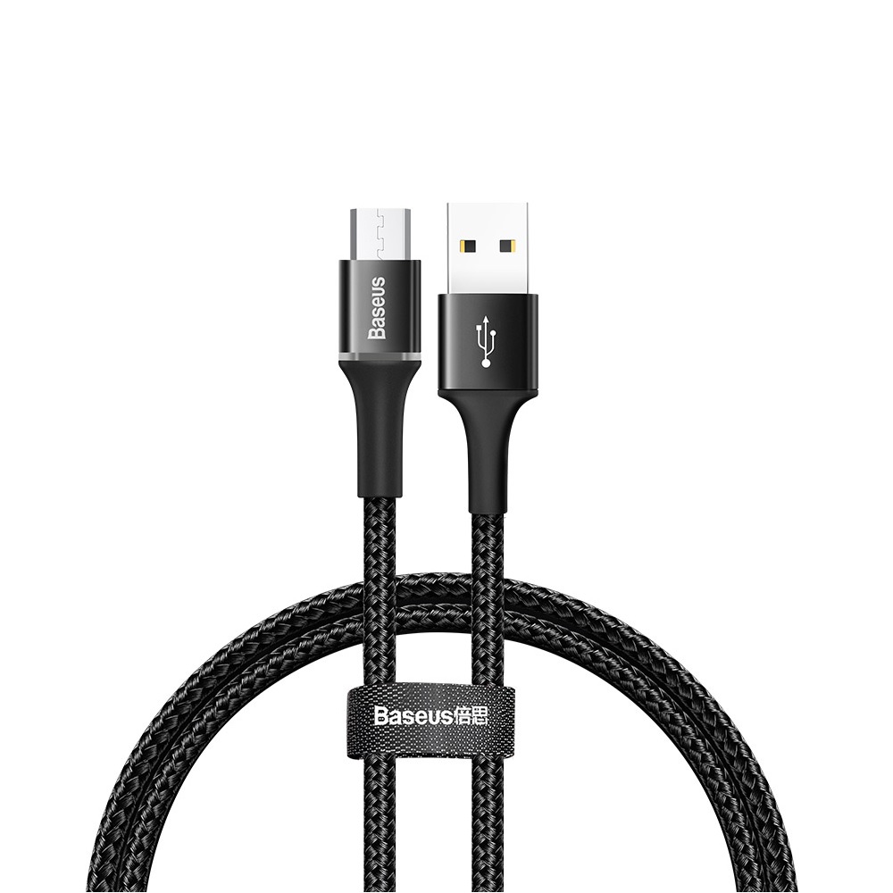 Baseus kabel Halo USB - microUSB 1,0 m 3A czarny 