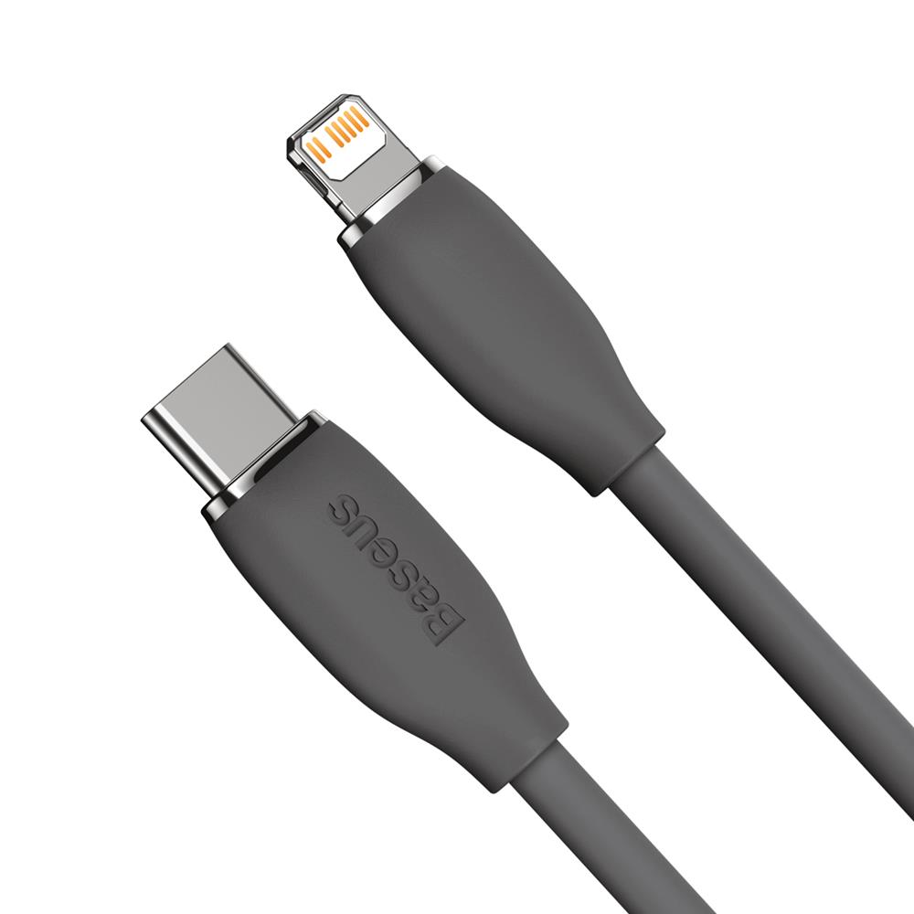 Baseus kabel Jelly Liquid PD USB-C - Lightning 1,2 m czarny 20W / 2