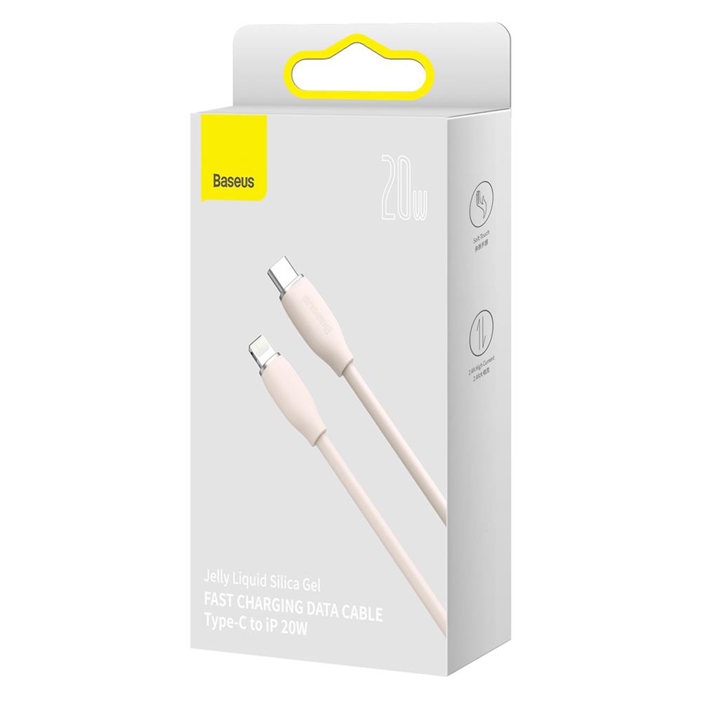 Baseus kabel Jelly Liquid PD USB-C - Lightning 2 m rowy 20W / 6