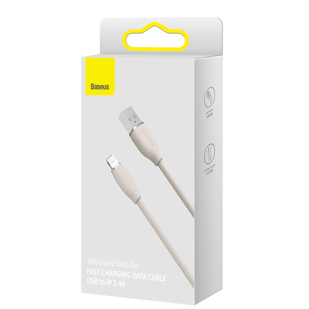 Baseus kabel Jelly Liquid USB - Lightning 1,2 m 2,4A rowy / 7