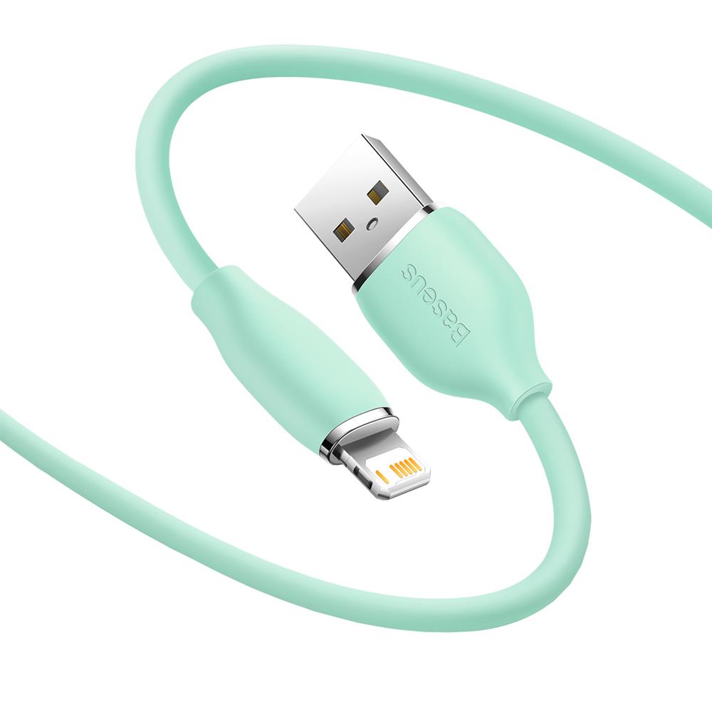 Baseus kabel Jelly Liquid USB - Lightning 1,2 m 2,4A zielony / 3