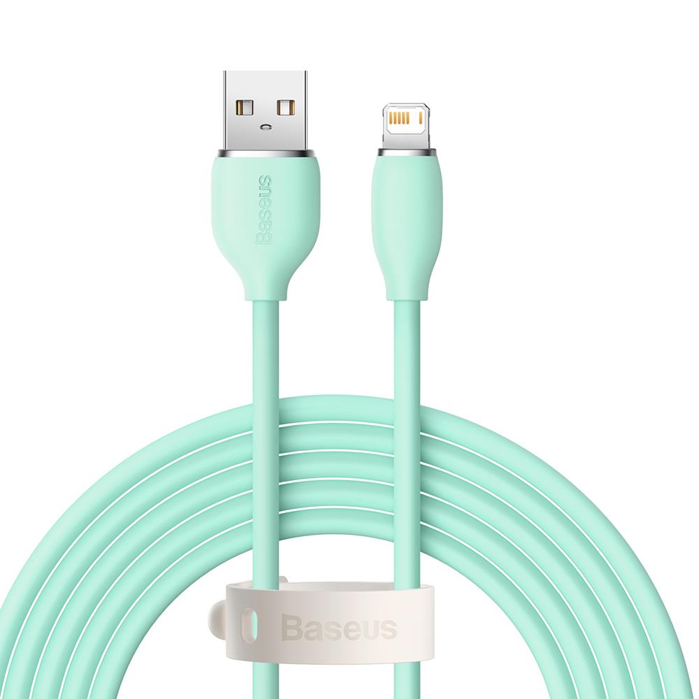 Baseus kabel Jelly Liquid USB - Lightning 2 m 2,4A zielony