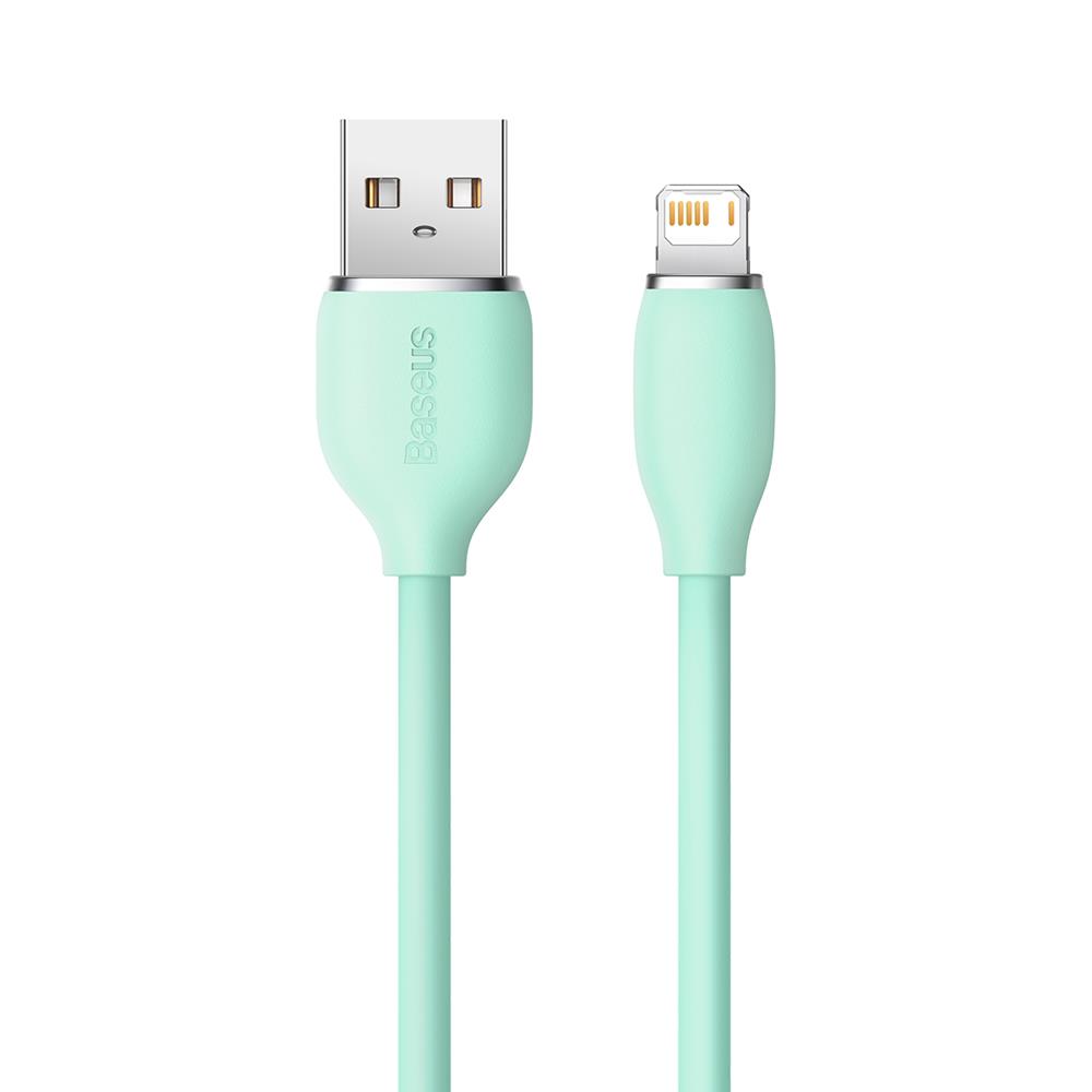 Baseus kabel Jelly Liquid USB - Lightning 2 m 2,4A zielony / 2