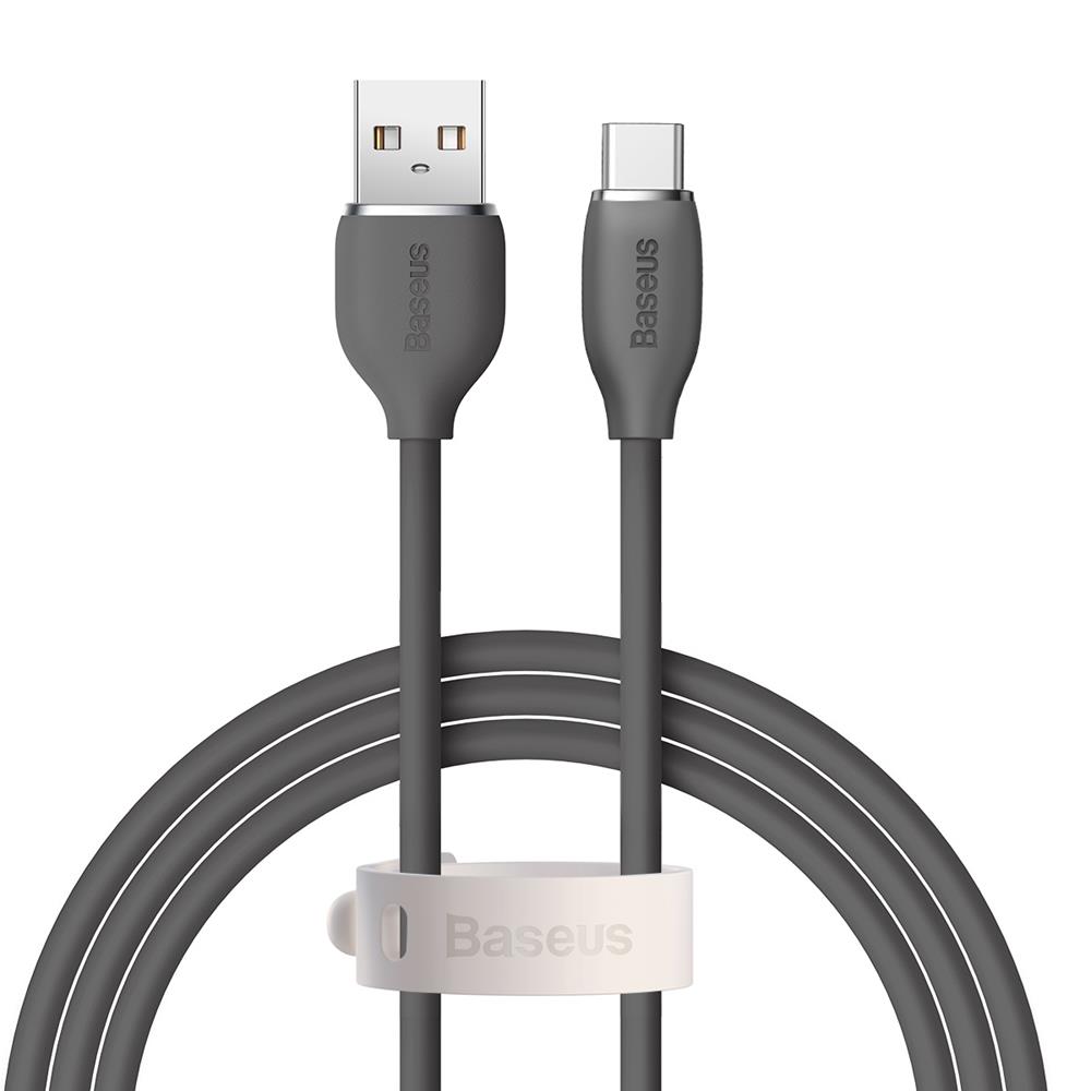 Baseus kabel Jelly Liquid USB - USB-C 1,2 m czarny 100W