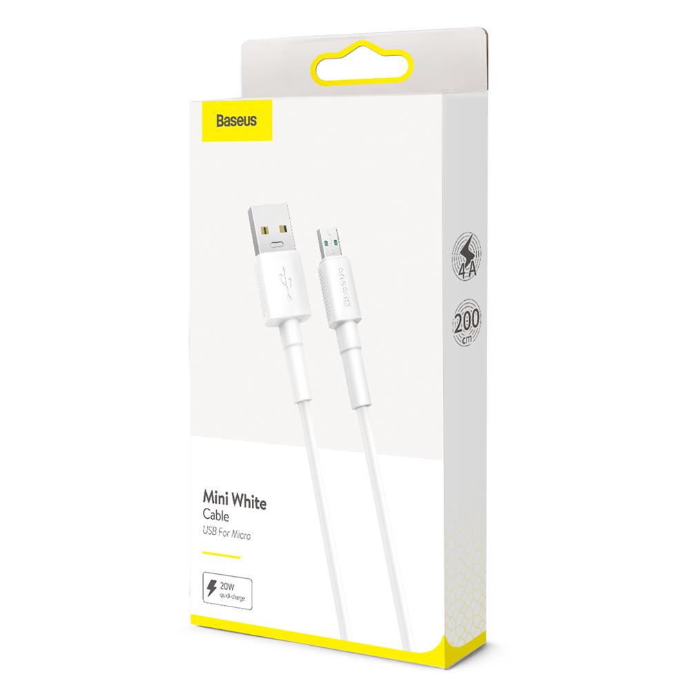 Baseus kabel Mini (micro | 2 m) biay 4A / 8