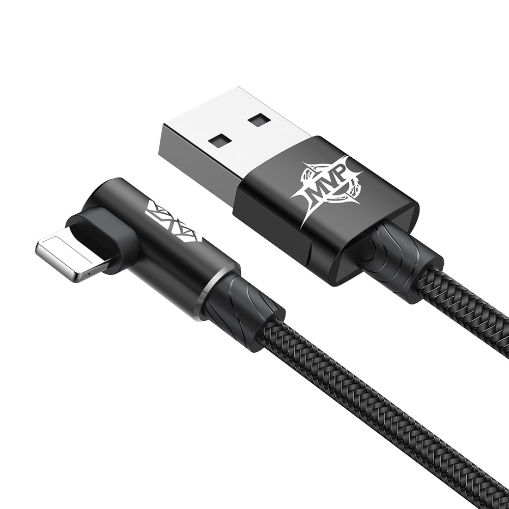 Baseus kabel MVP Elbow USB - Lightning 2,0 m 1,5A czarny / 3