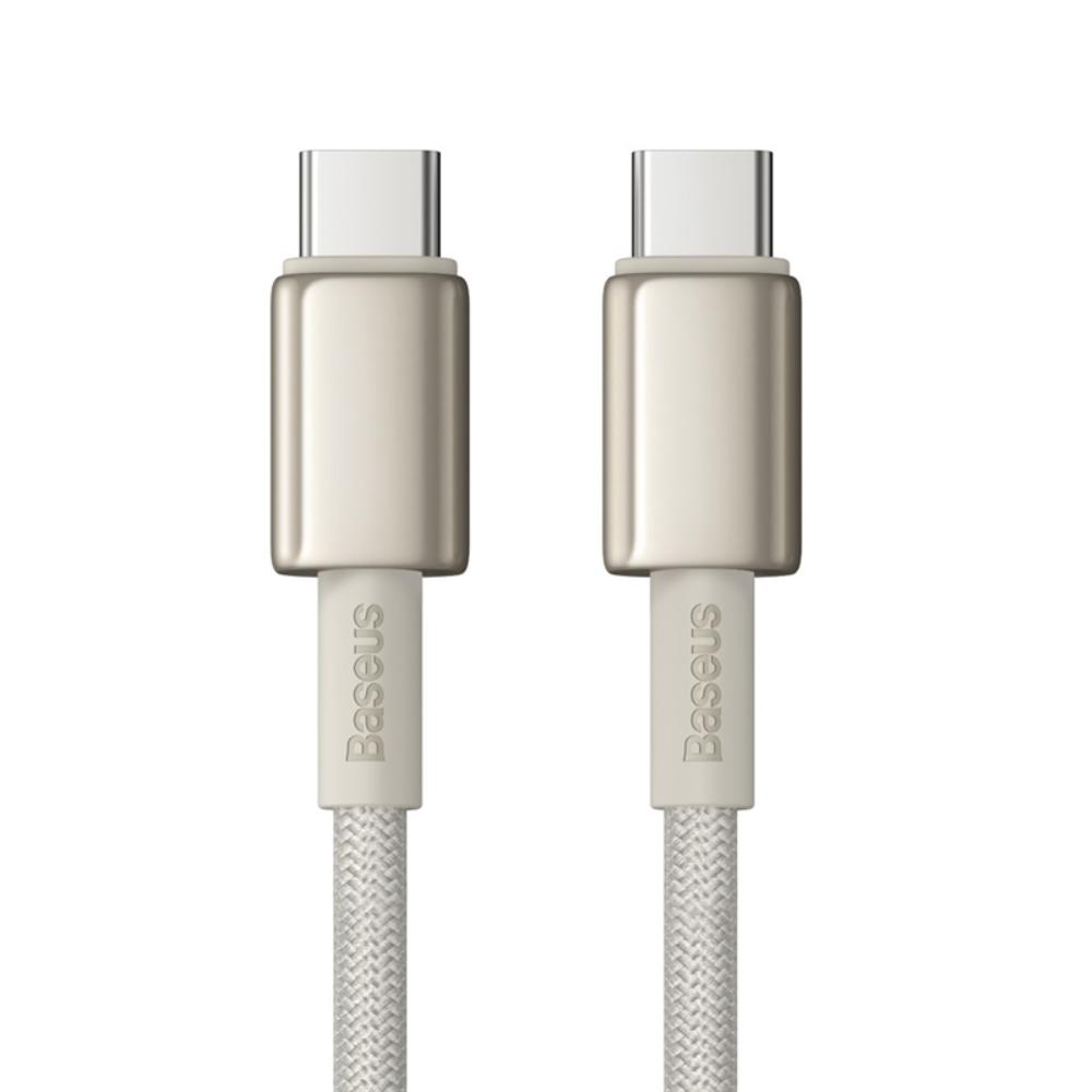 Baseus kabel Tungsten Gold Fast Charging Data Cable Type-C to Type-C 100W 2m Titanium Galaxy zoty