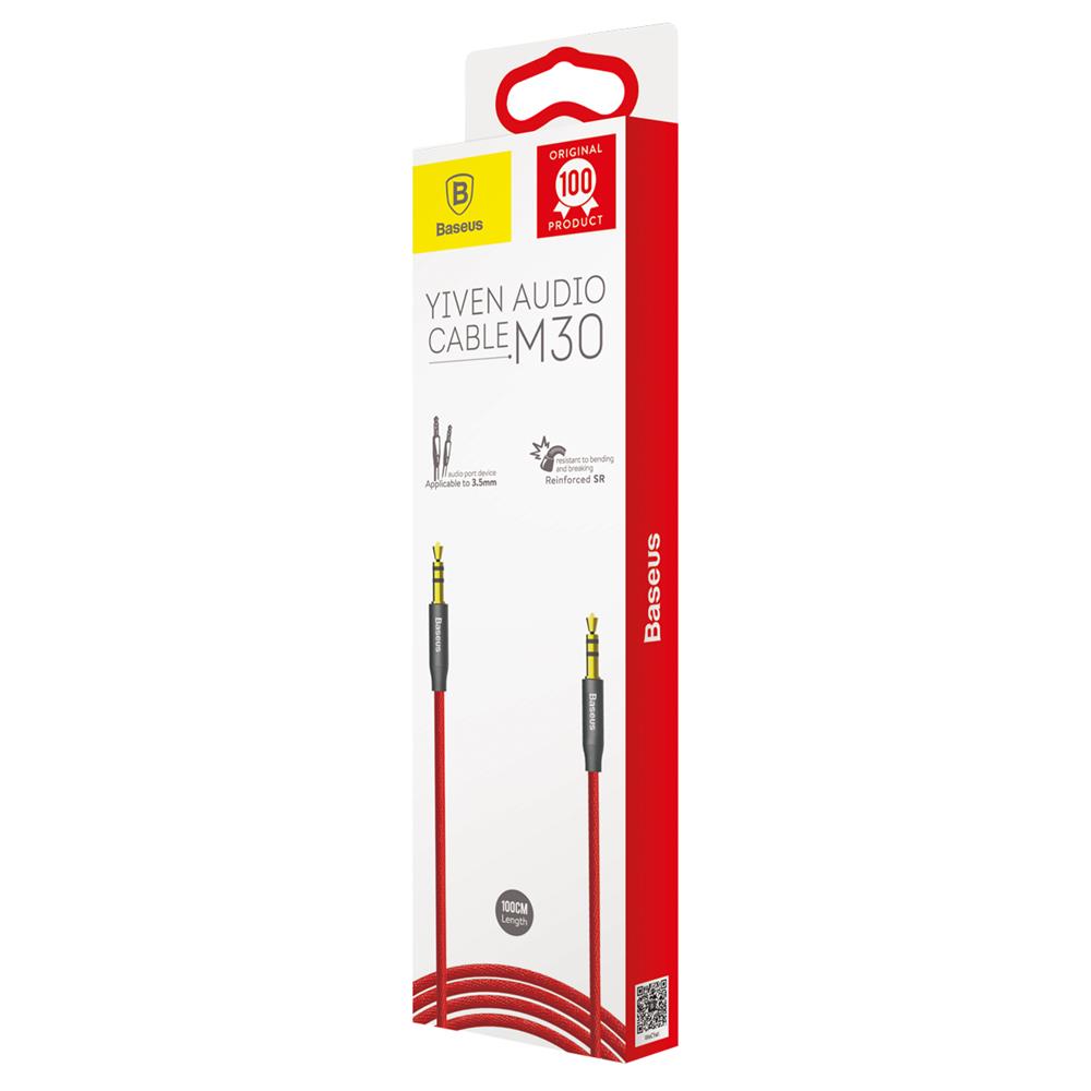 Baseus kabel Yiven audio M30 1 m czerwono-czarny / 6