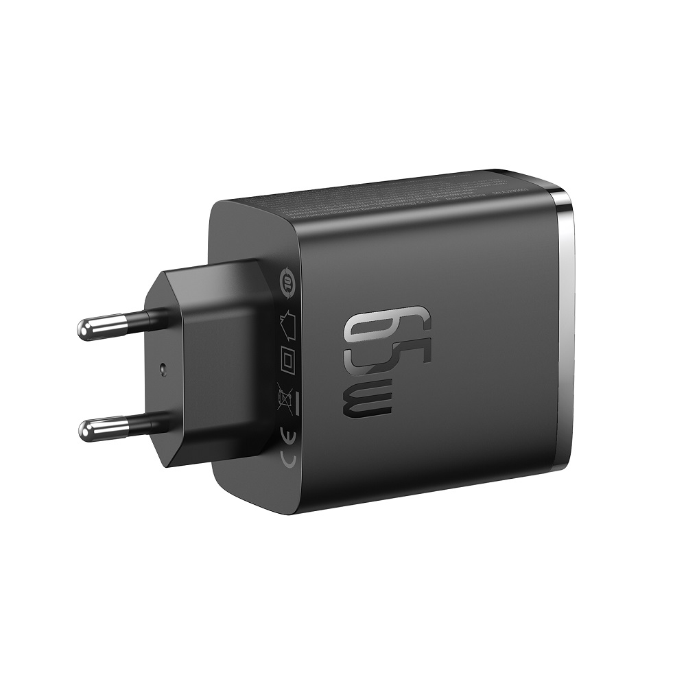 Baseus adowarka sieciowa Cube Pro PD 65W 2x USB-C 1x USB czarna / 4