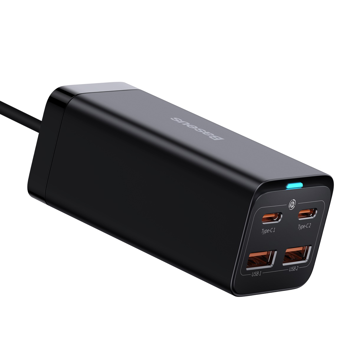 Baseus adowarka sieciowa GaN3 Pro 100W 2x USB-C 2x USB czarna / 4