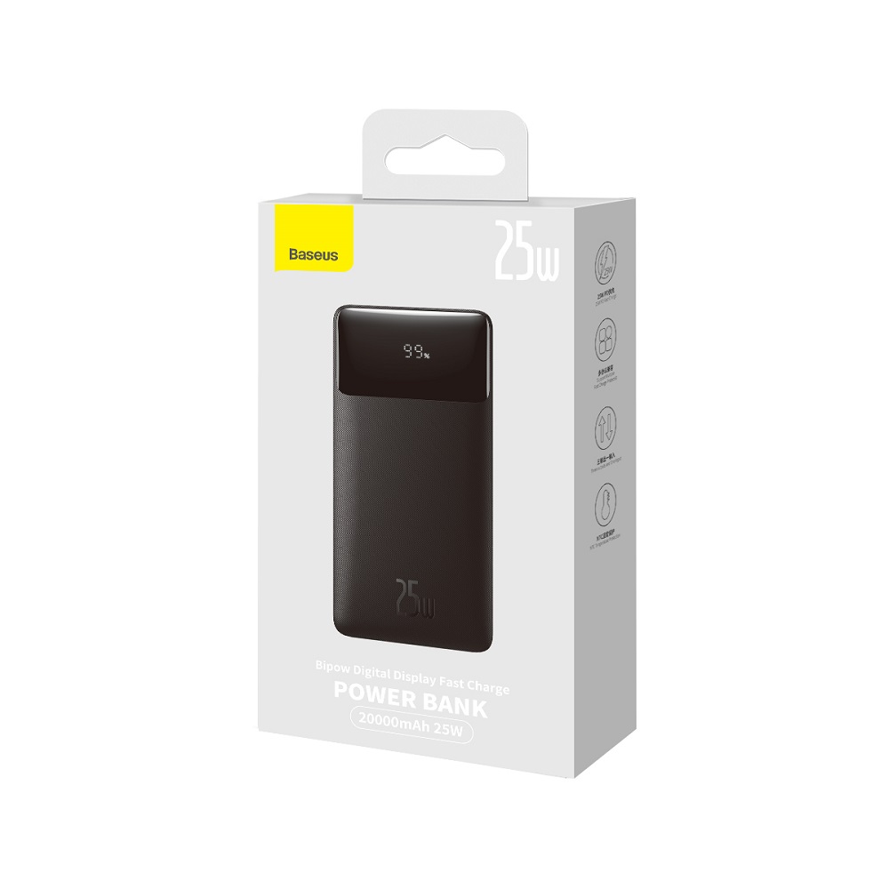 Baseus power bank Bipow 25W 20000mAh czarny / 5