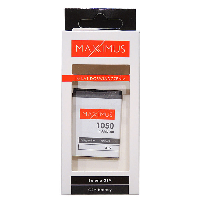 Bateria Maxximus 1050mah Nokia 6111 / 4