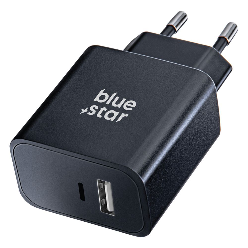 Szybka adowarka 25W BLUE STAR z dugim kablem 2m USB-C 2 wejcia czarna Sony Xperia L4 / 3