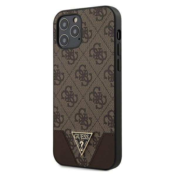  brzowe hard case 4G Triangle Collection Apple iPhone 12 Pro Max (6.7 cali)