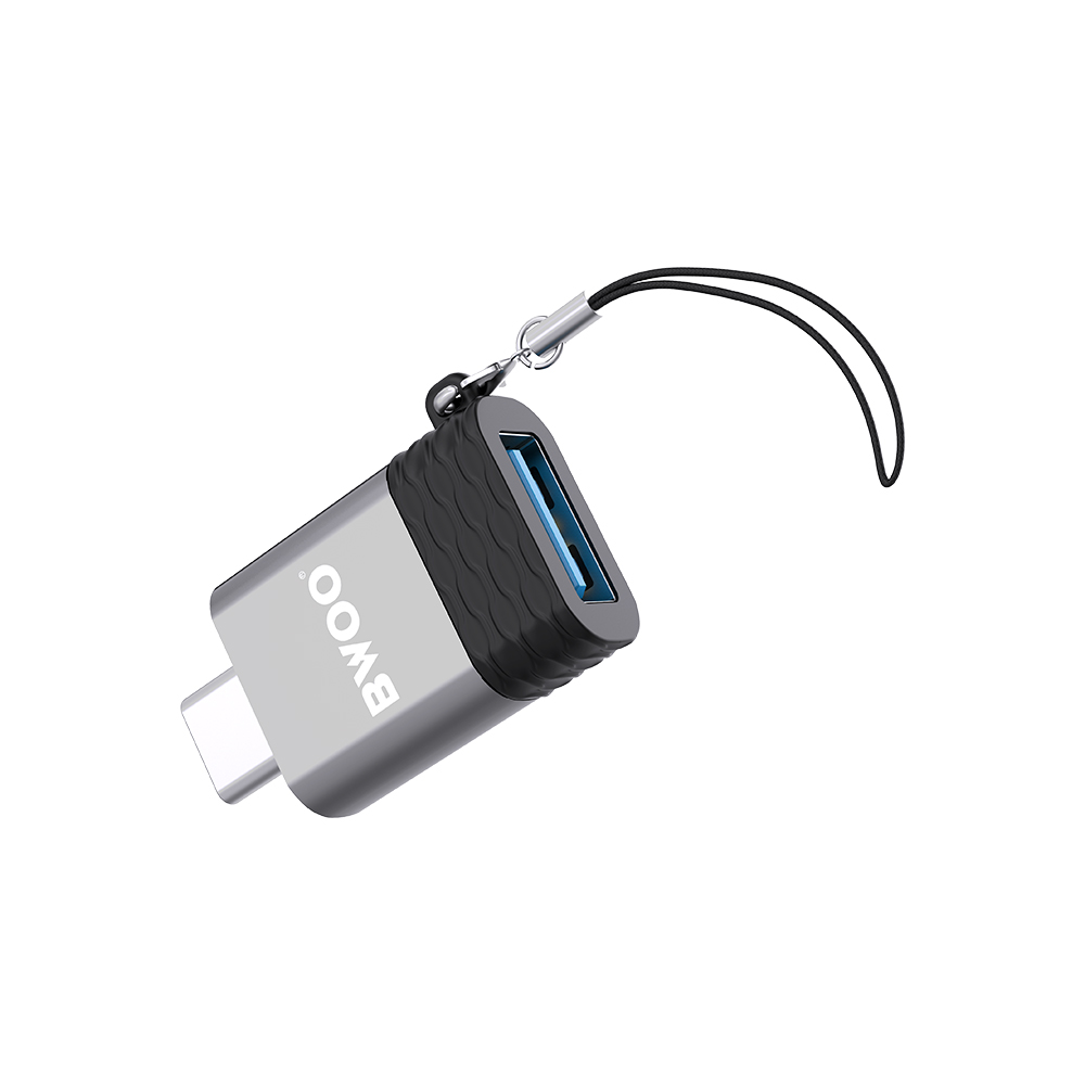 BWOO adapter BZ-35 USB - USB-C szary OTG / 2