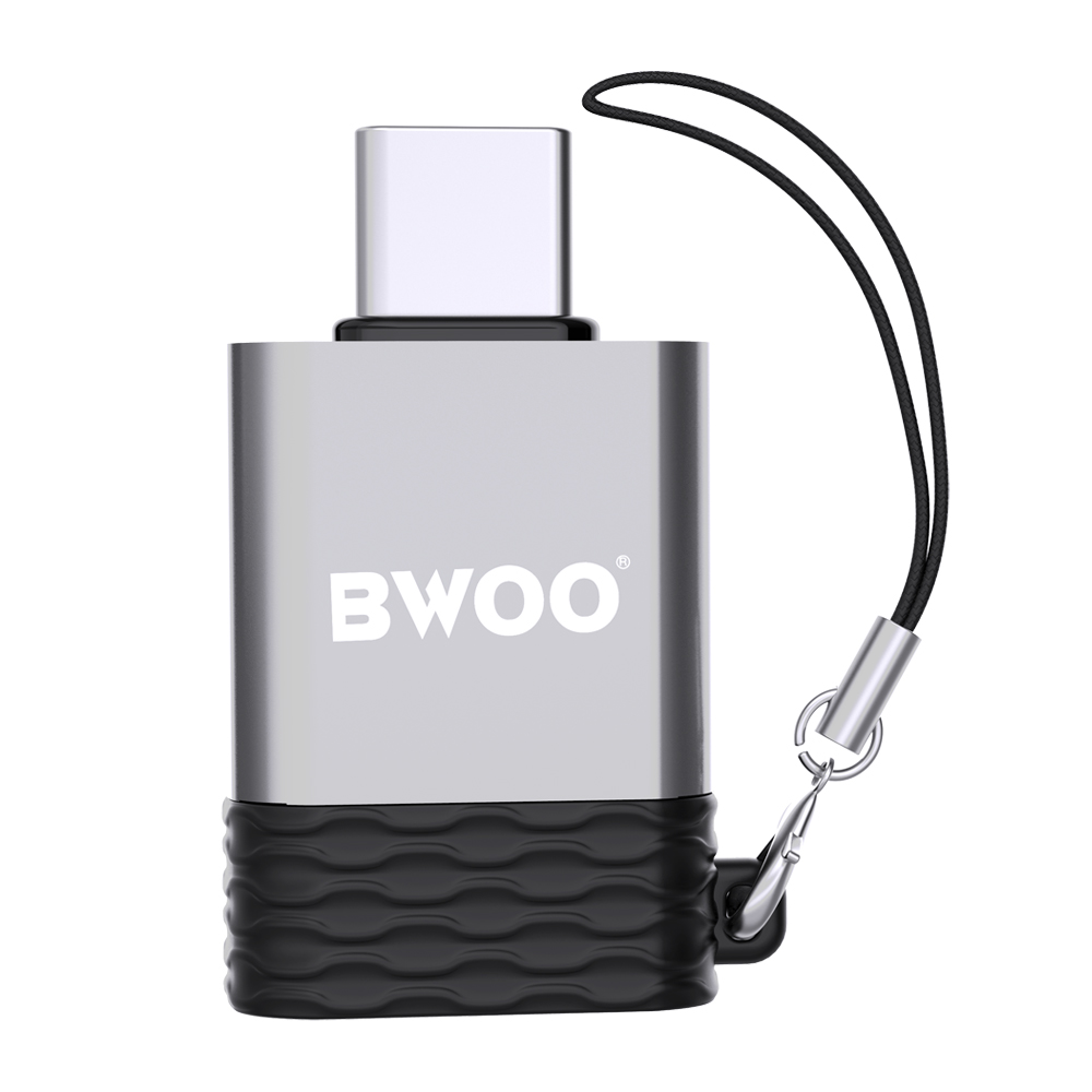 BWOO adapter BZ-35 USB - USB-C szary OTG / 4