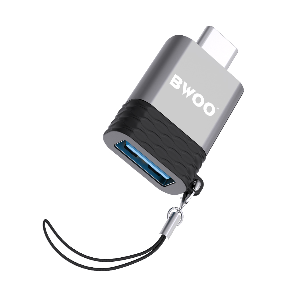 BWOO adapter BZ-35 USB - USB-C szary OTG / 5