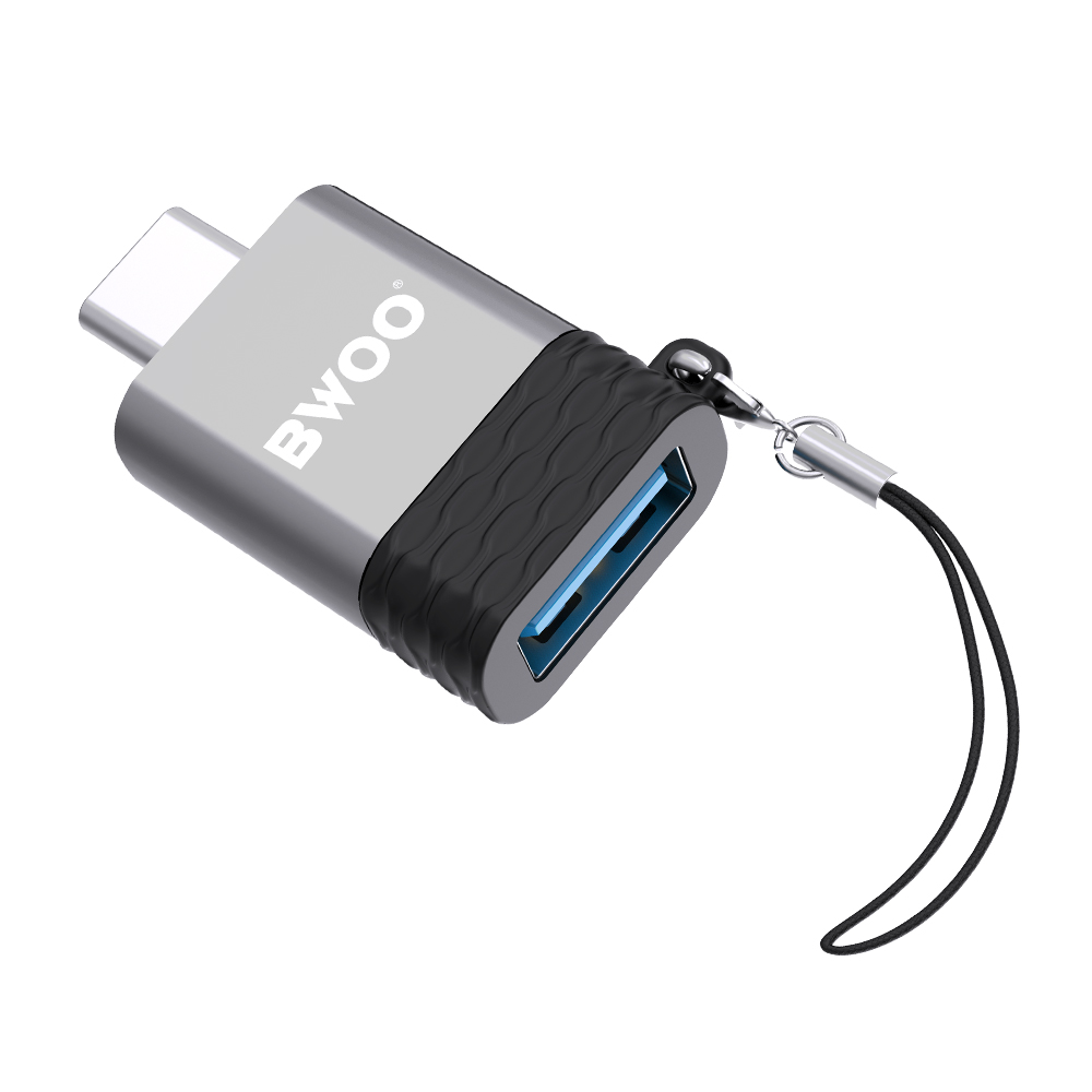 BWOO adapter BZ-35 USB - USB-C szary OTG / 7