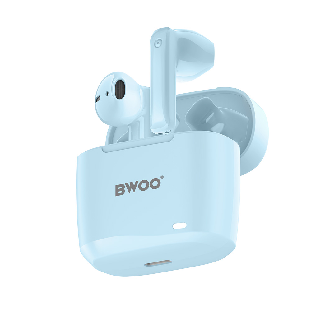 Suchawki douszne bezprzewodowe bluetooth BWOO TWS do telefonu niebieskie Apple iPhone XS Max / 3