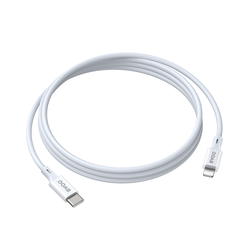 BWOO Kabel USB-C do Lightning 27W, obudowa ABS + TPE, 2 m / 3