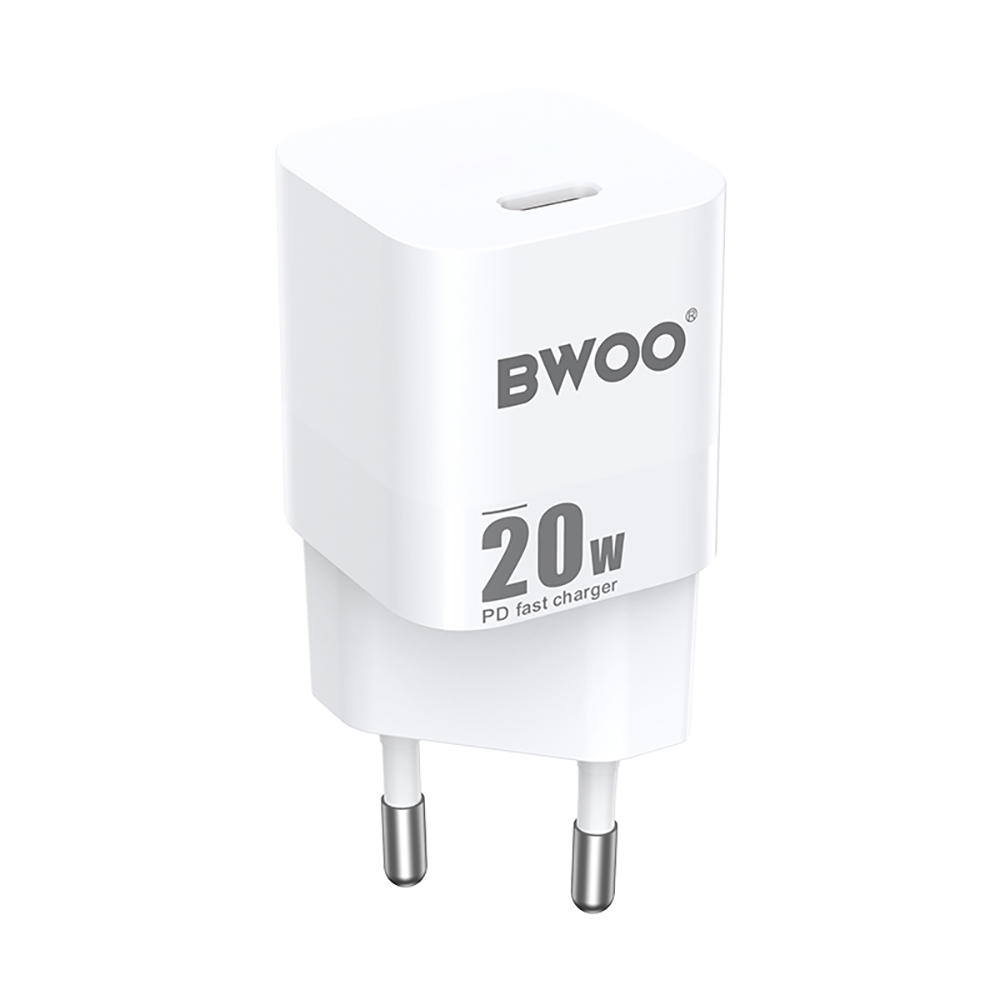 BWOO adowarka sieciowa CDA155 20W mini wall charger USB-C / 2