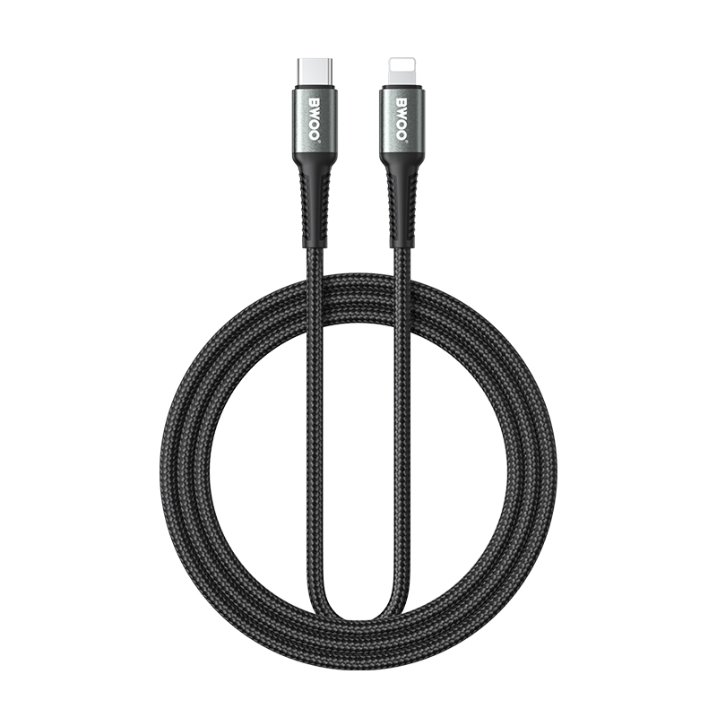 BWOO Pleciony kabel USB-C do Lightning 30W, 2 m