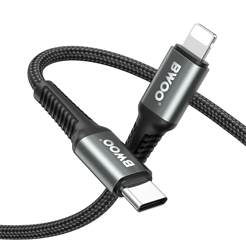 BWOO Pleciony kabel USB-C do Lightning 30W, 2 m / 2