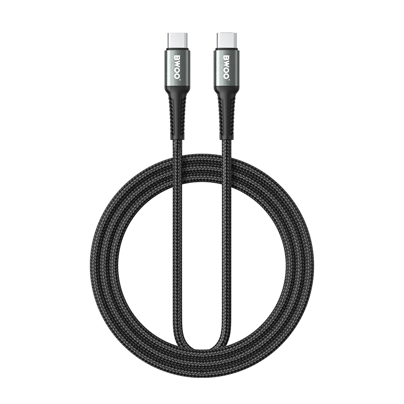 BWOO Pleciony kabel USB-C do USB-C 60W, 3 m