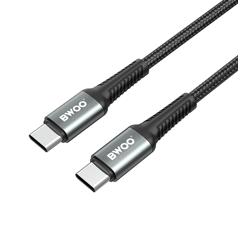 BWOO Pleciony kabel USB-C do USB-C 60W, 3 m / 3