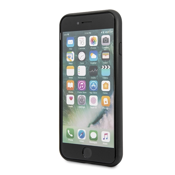  czarne hard case Saffiano Iconic Metal Apple iPhone 12 Mini 5,4 cali / 5