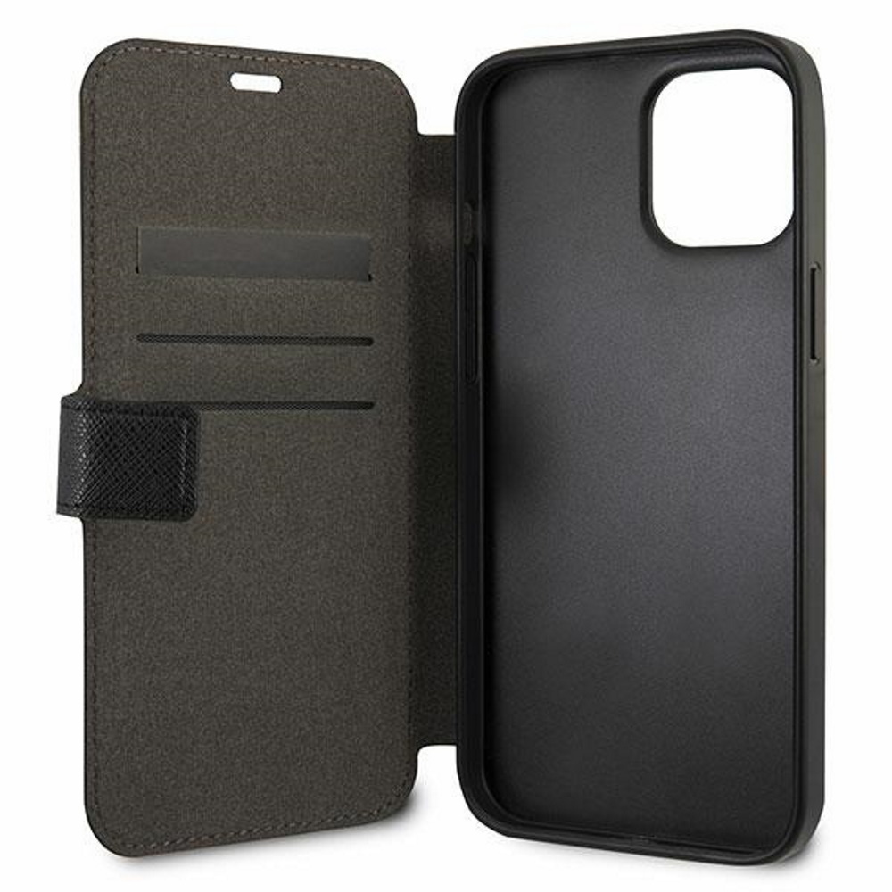  czarny book case Saffiano Apple iPhone 12 Pro Max (6.7 cali) / 4